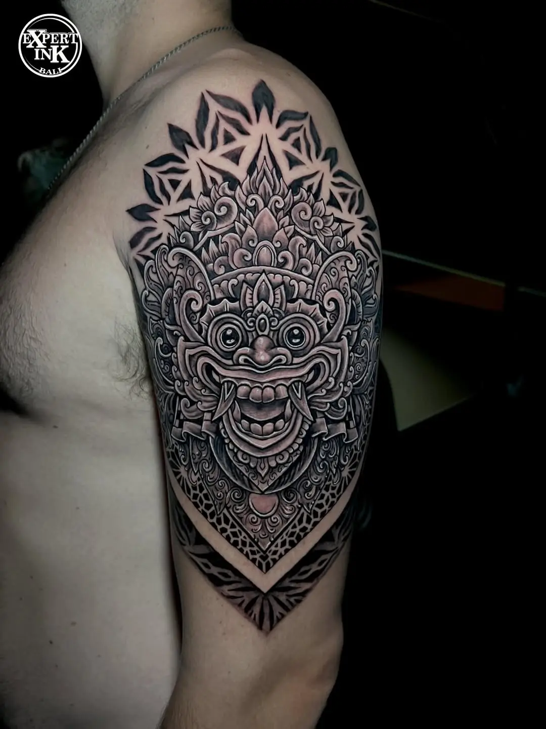 Popular tattoo styles Bali travelers prefer: Traditional Balinese Arm Tattoo